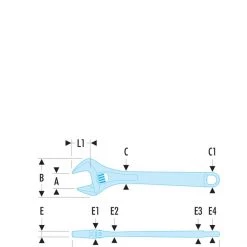 Facom Clé à Molette 113A.6C Clé Chromée Avec Molette 155 Mm -Clés polygonales Soldes 113a 6c cle chromee avec molette 155 mm 2